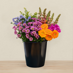 Færdigblandet blomsterbundt med friske blomster fra online blomsterbutik – køb blomsterbuket med levering direkte til døren