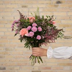Tak for dig blomsterbuket