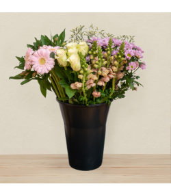 Færdigblandet blomsterbundt med friske blomster fra online blomsterbutik – køb blomsterbuket med levering direkte til døren