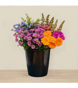 Færdigblandet blomsterbundt med friske blomster fra online blomsterbutik – køb blomsterbuket med levering direkte til døren