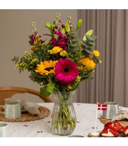 Solsikker buket med friske blomster – køb solsikker online hos blomsterbutik med levering direkte til døren
